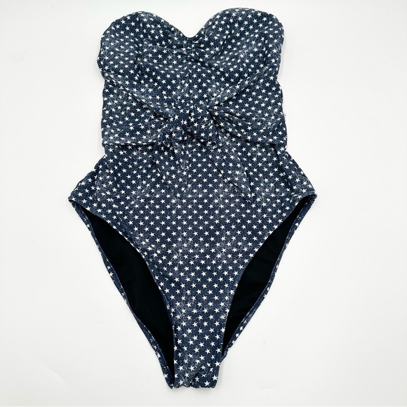 WeWoreWhat Capri Star-Print Strapless One-Piece Swimsuit - Picture 1 of 14